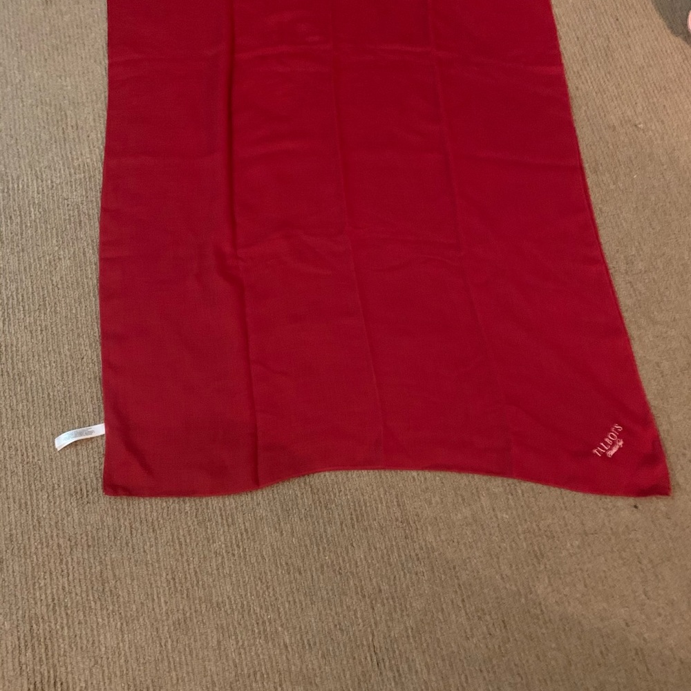 Talbots Red Scarf - Picture 3 of 5